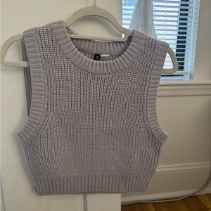 H&M Lavender Sleeveless Knit Sweater